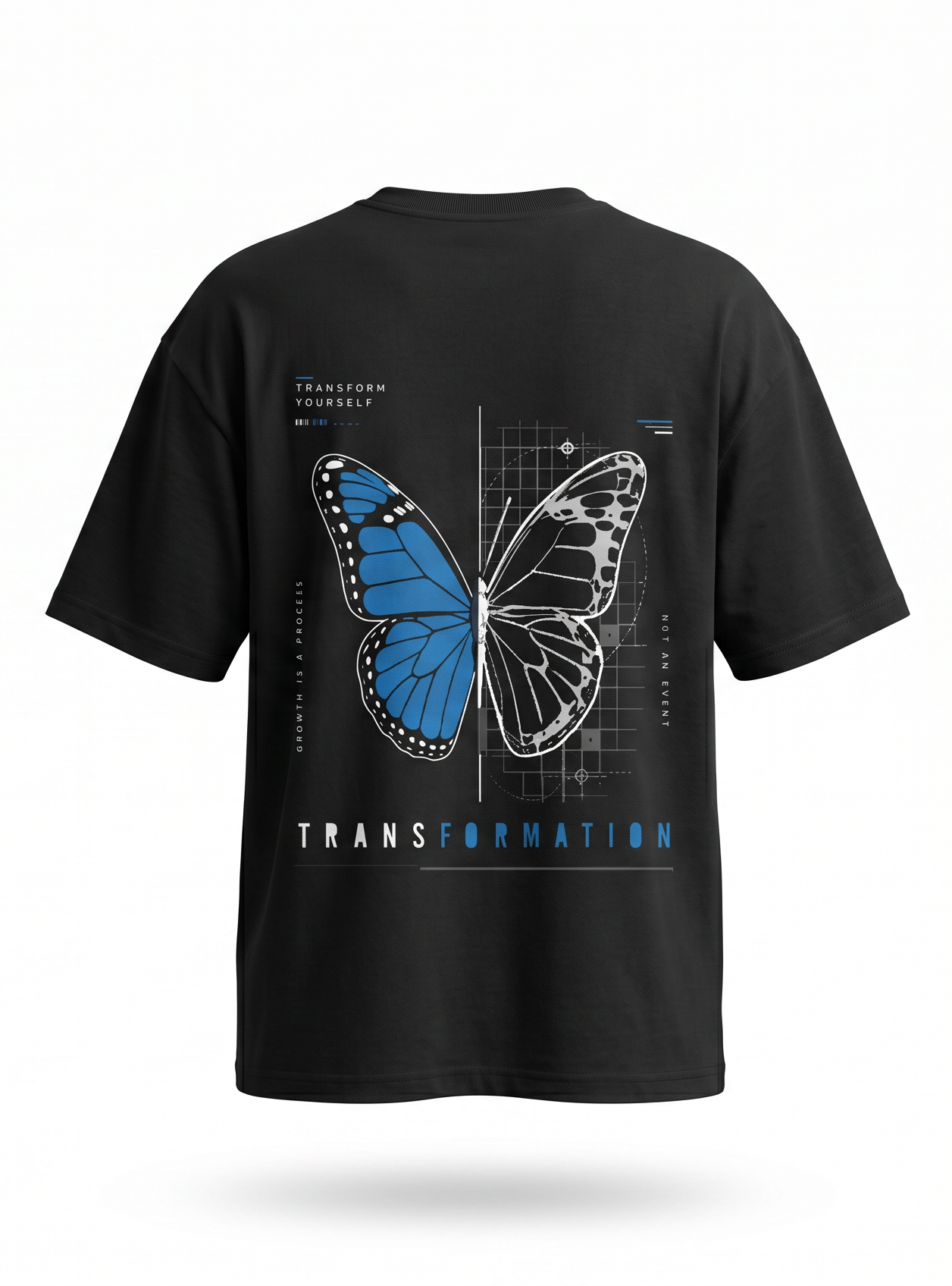 ZERO PERCENTILE Metamorph | Men's 240 GSM Drop Shoulder Oversized Graphic T-Shirt