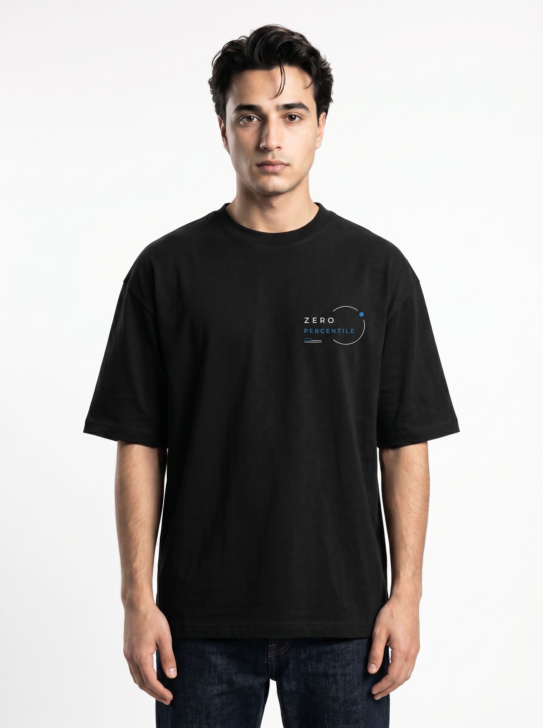 ZERO PERCENTILE Metamorph | Men's 240 GSM Drop Shoulder Oversized Graphic T-Shirt