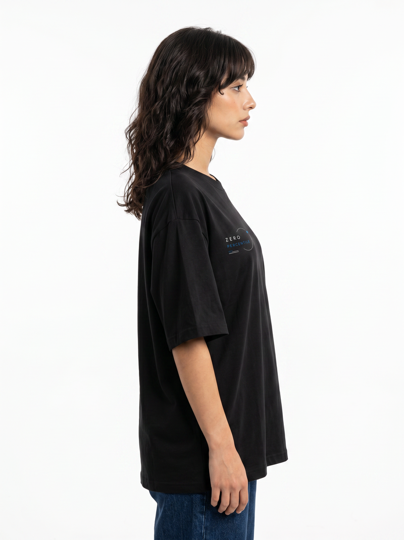 ZERO PERCENTILE Metamorph | Women's 240 GSM Oversized Graphic T-Shirt