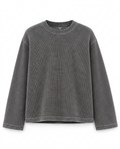 Minimal Core Waffle Knit Long Sleeve Tee | 240 GSM 100% Cotton