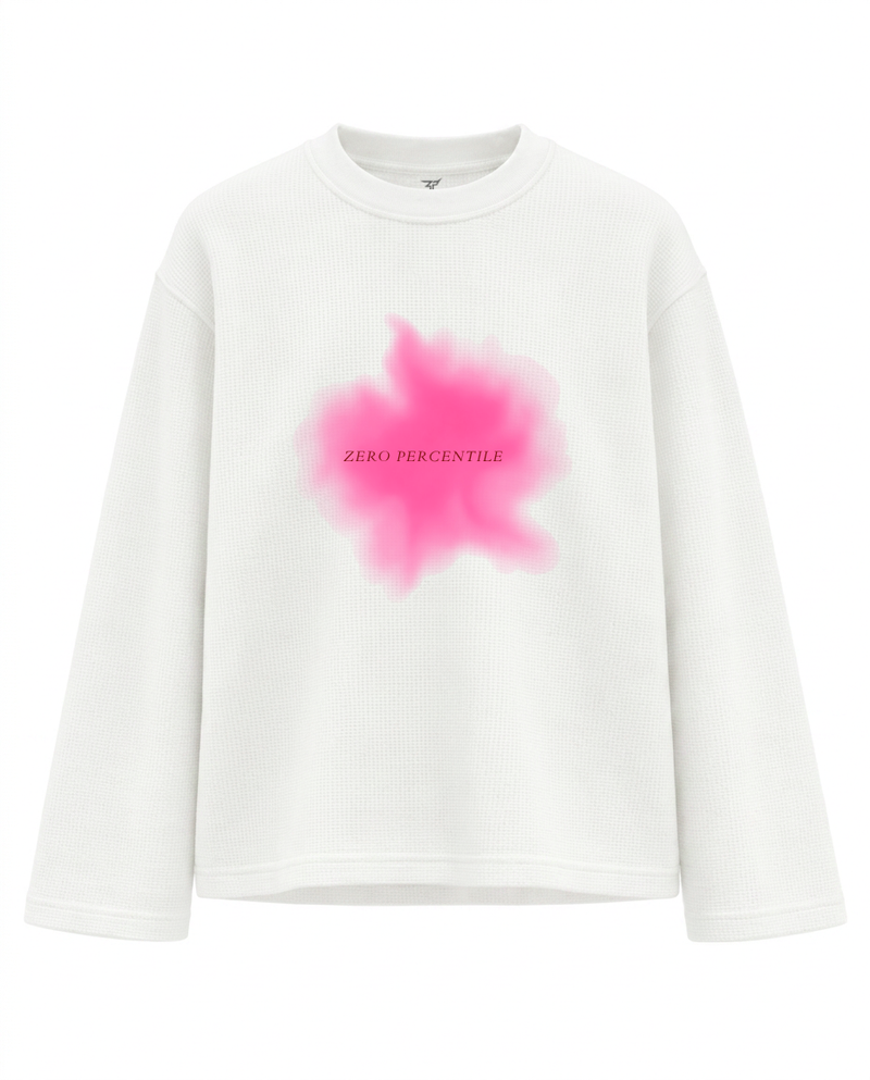 Zero Percentile | "Let Go. Grow." Waffle Knit Long Sleeve Tee