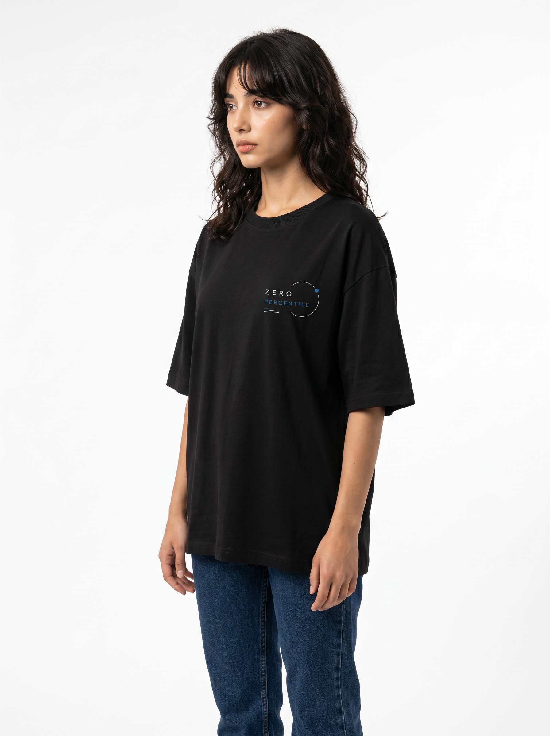 ZERO PERCENTILE Metamorph | Women's 240 GSM Oversized Graphic T-Shirt