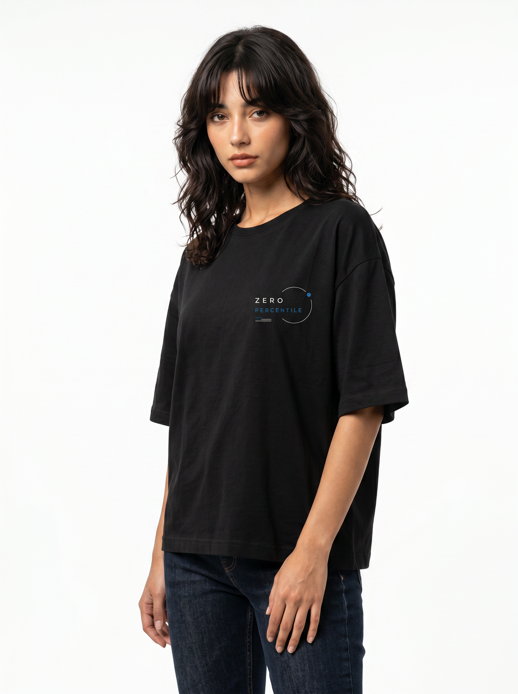 ZERO PERCENTILE Metamorph | Women's 240 GSM Oversized Graphic T-Shirt