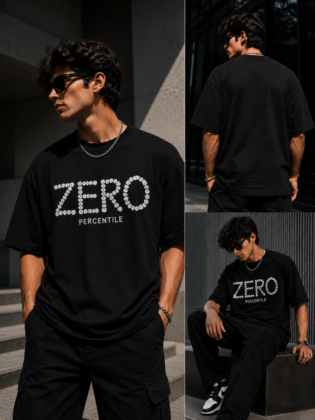 Zero Classic Logo Oversized T-Shirt | 260 GSM Terry Cotton Blend