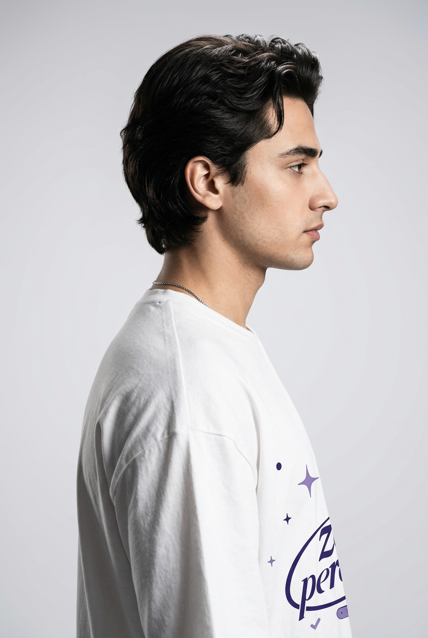 Zero Percentile Oversized Graphic T-Shirt | 240 GSM Premium Heavyweight Cotton | Front &amp; Back Print | Men